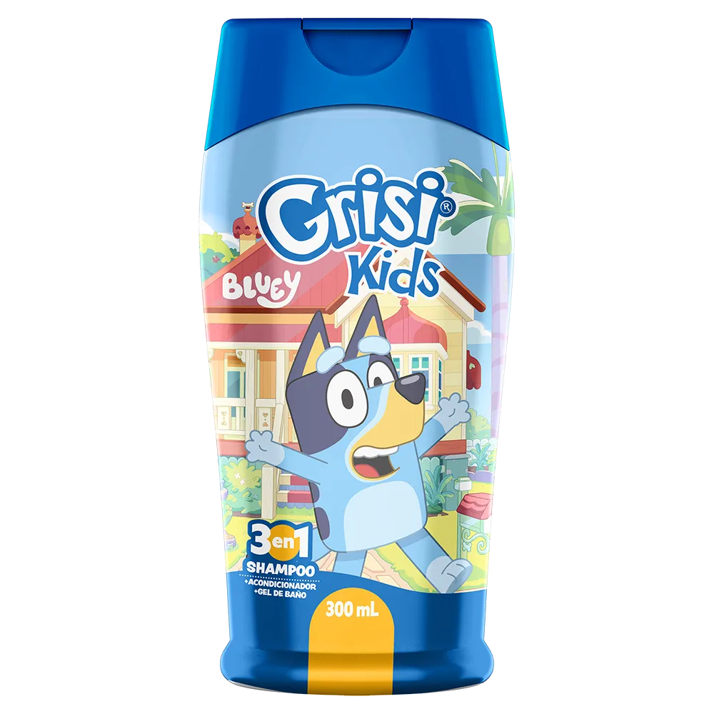 SHAMPOO 3EN1 BLUEY GRISI KIDS 300 MILILI
