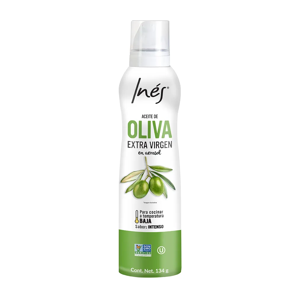 Aceite De Oliva Extra Virgen En Aerosol Ines 134 Gr