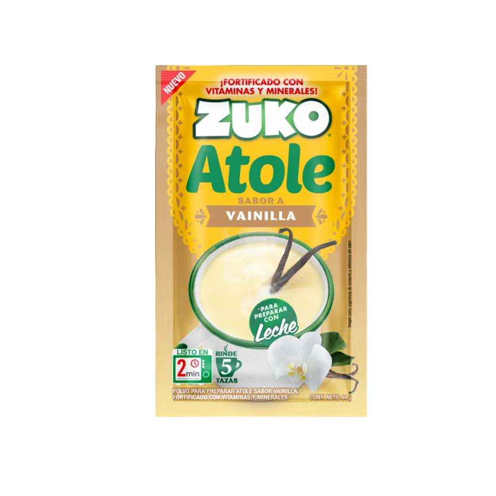 Atole Sabor Vainilla Zuko 44 Gr