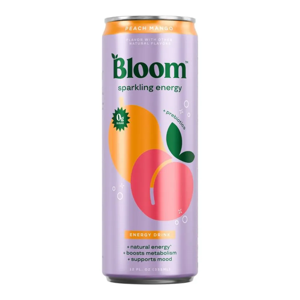 Bebida Energetica Peach Mango Bloom Sparkling 355 Ml