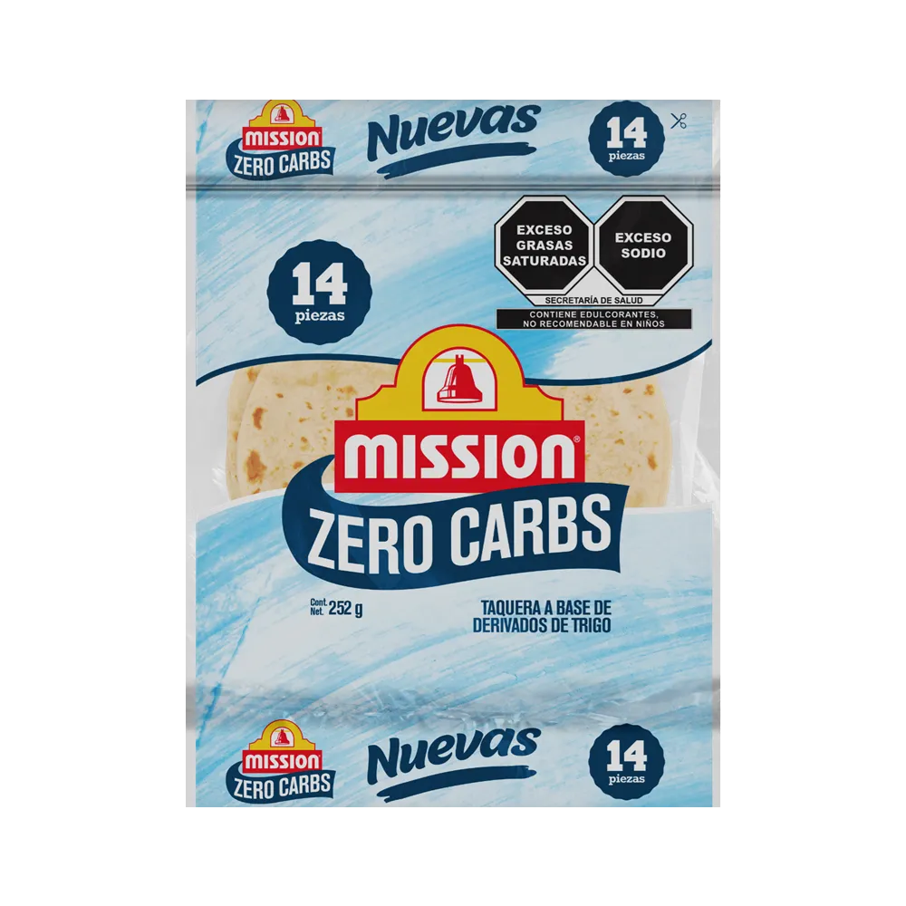 Tortilla Zero Carbs 14Pz Mission 252 g
