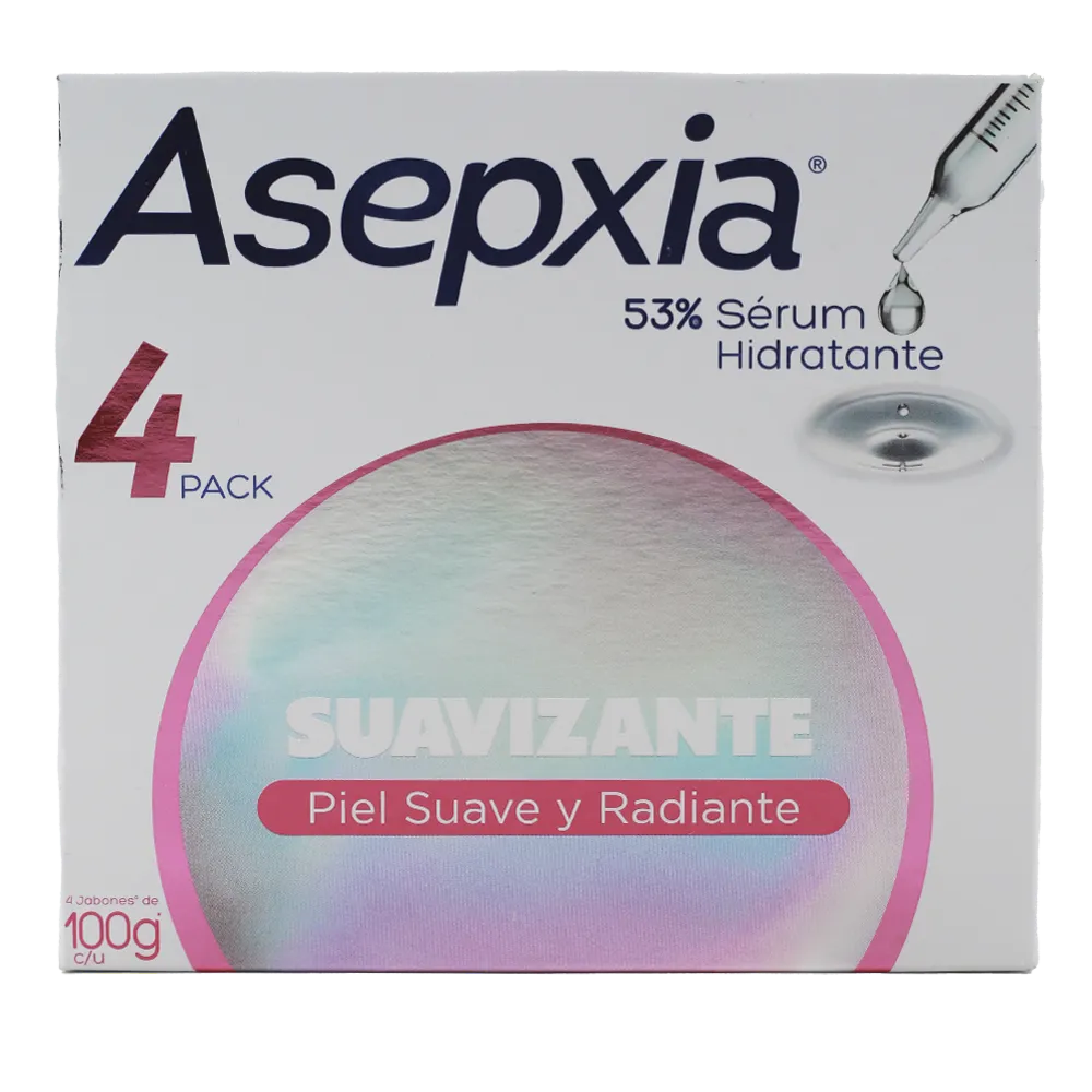 Jabon Suavizante Asepxia 4 Pz