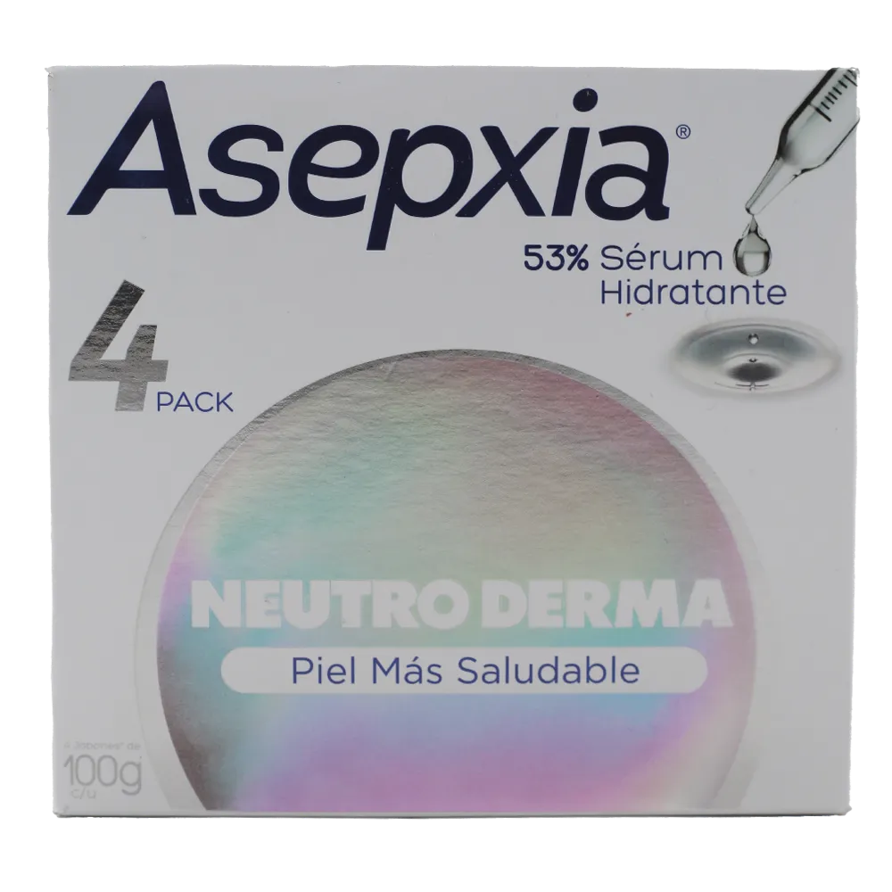 Jabon Neutro Asepxia 4 Pz