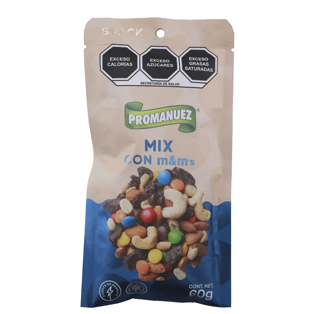 MIX CON M&M PROMANUEZ 60 GRAMOS