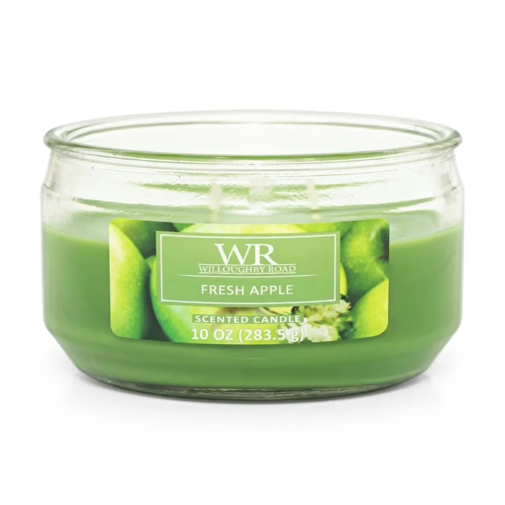 VELA AROMATICA 10 OZ FRESH APPLE WILLOUGHBY ROAD 1 PIEZA
