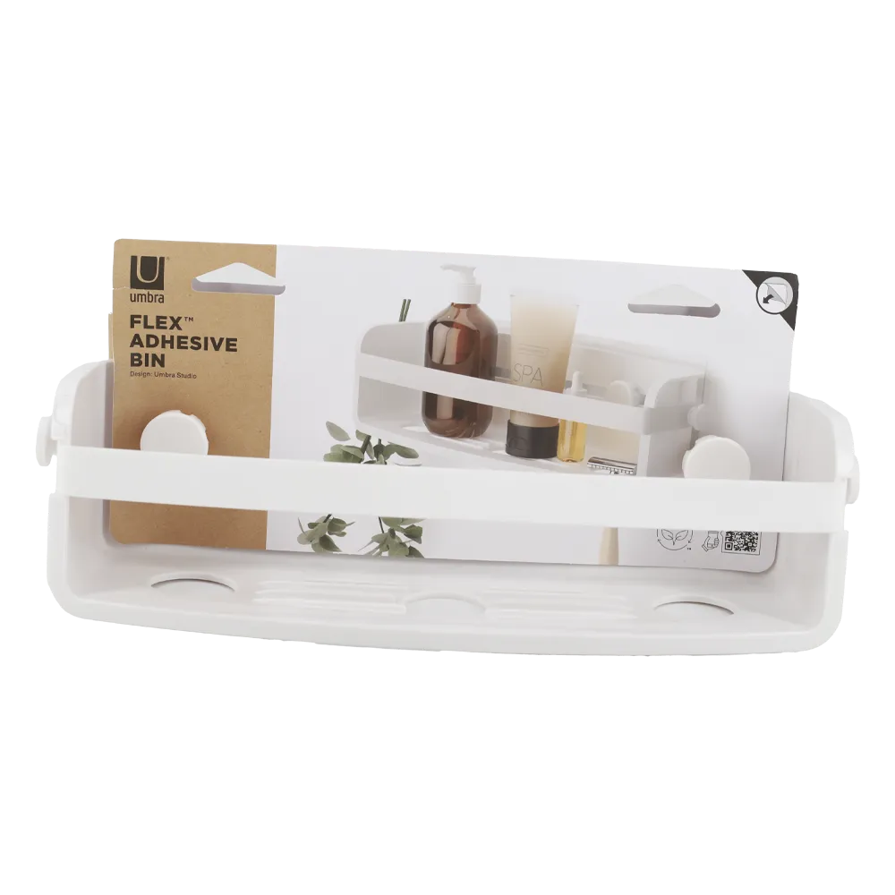 ORGANIZADOR ADHESIVO FLEX BLANCO UMBRA 1 PIEZA