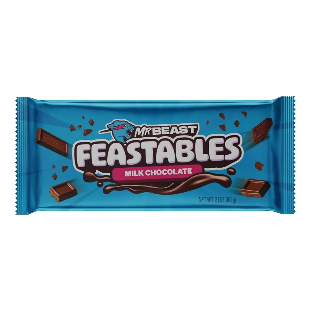 TABLETA MILK CHOCOLATE MR BEAST 60 GRAMOS