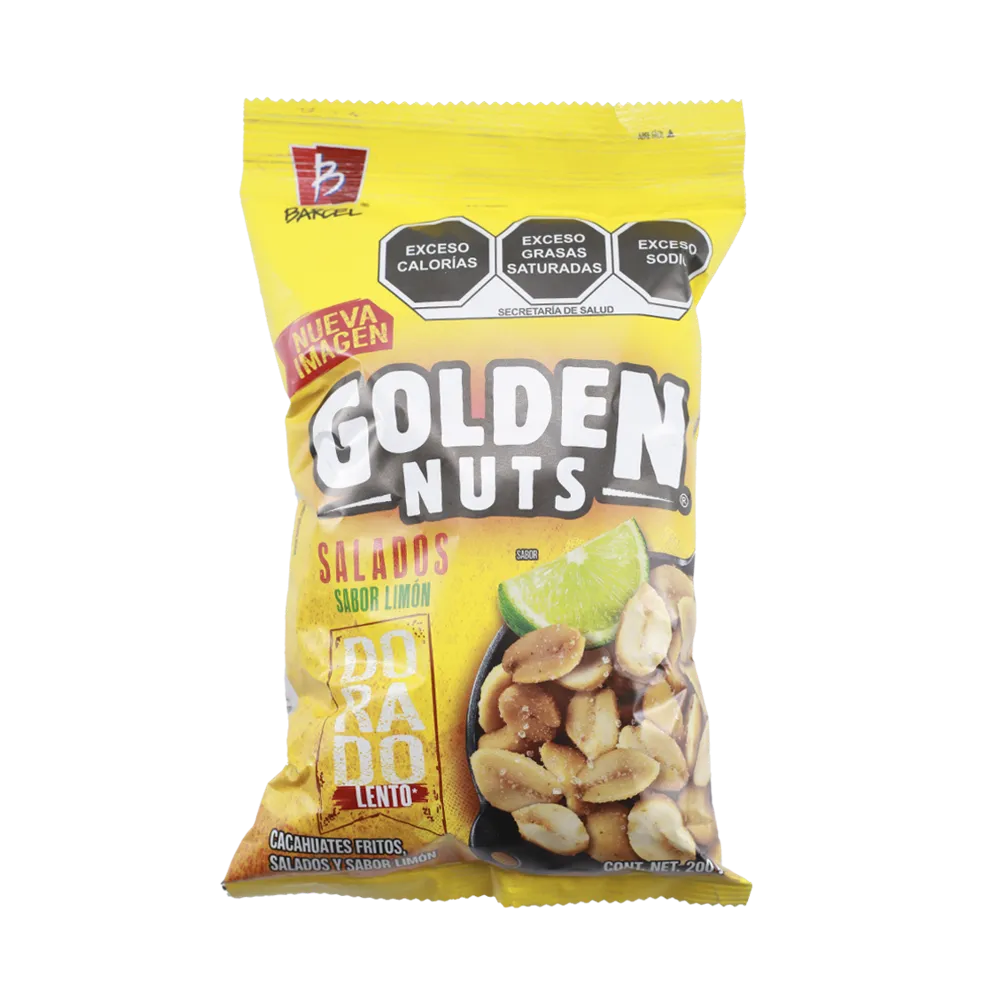 CACAHUATES SAL GOLDEN NUTS 200 GRAMOS