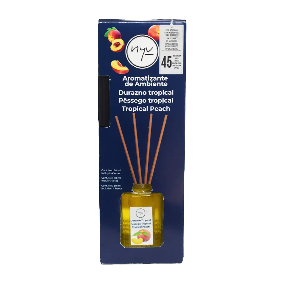 AROMATIZANTE LIQUIDO TIPO MIKADO DURAZNO TROPICAL NYU 30 MILILIT