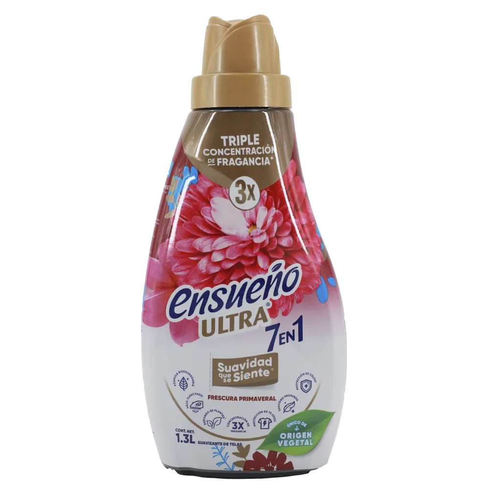 SUAVIZANTE DE TELA FRESCURA PRIMAVERAL ENSUEÑO ULTRA 1.3 LITRO