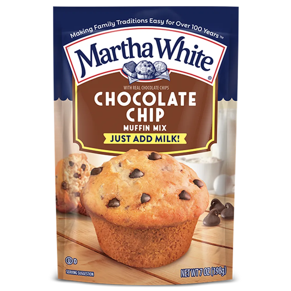 HARINA PARA MUFFIN CHOCOLATE CHIP MARTHA WHITE 7.4 ONZAS