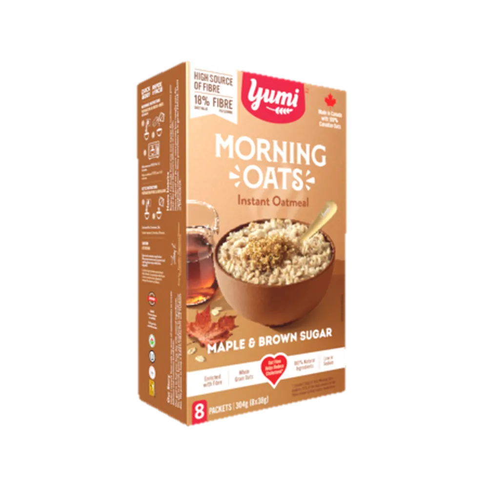 AVENA INSTANTANEA SABOR MAPLE & AZUCAR MOREN YUMI 263 GRAMOS