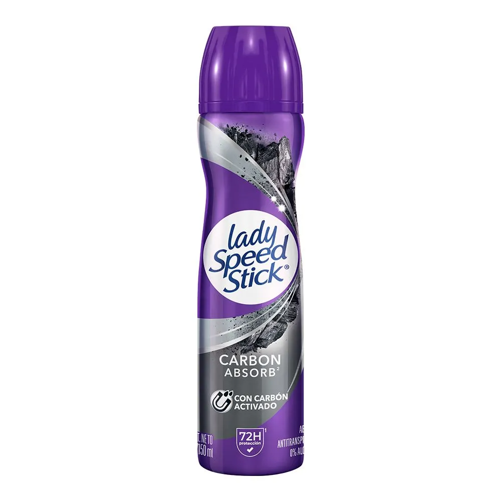 ANTITRANSPIRANTE AEROSOL CARBON ABSORB LADY SPEEDSTICK 150 MILILI