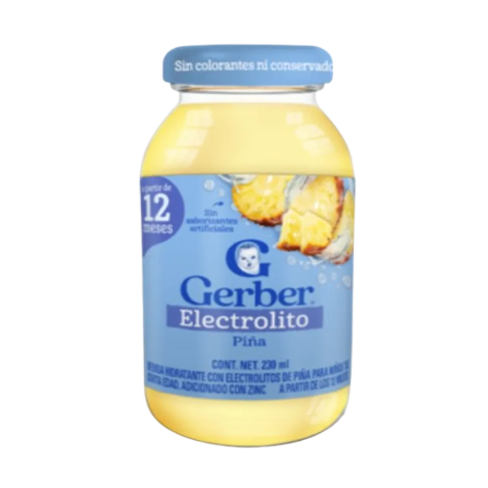 ELECTROLITOS AGUA+PIÑA GERBER 230 MILILI