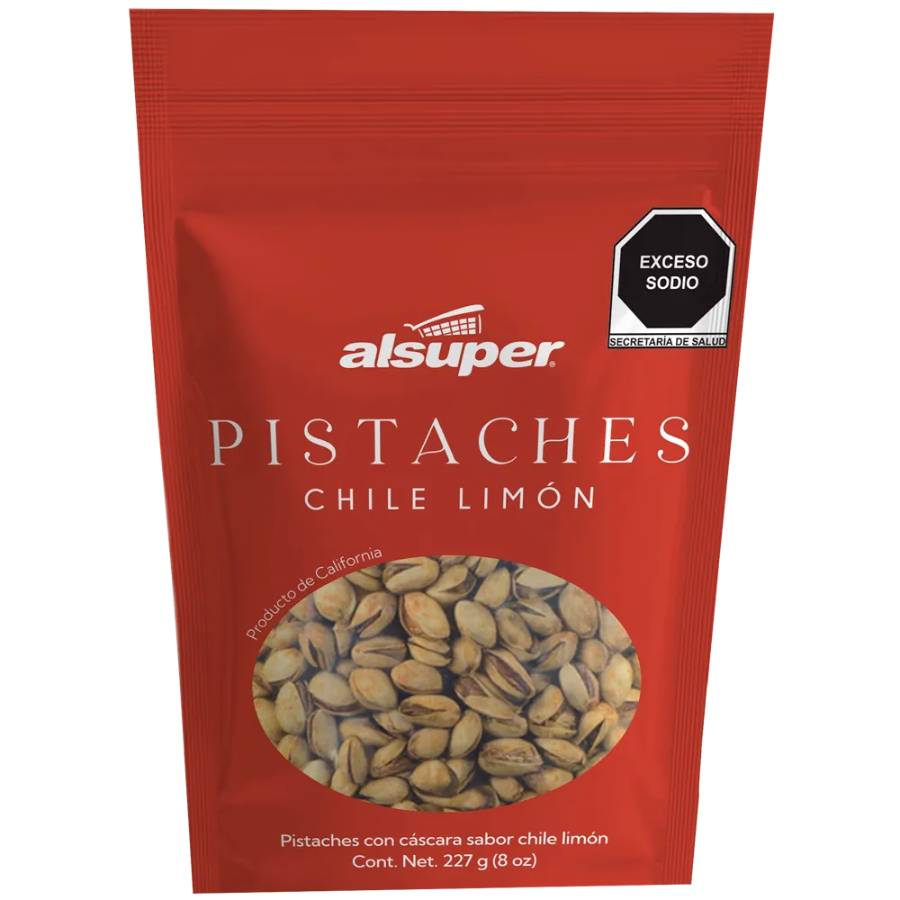 PISTACHO CHILE LIMON ALSUPER 227 GRAMOS
