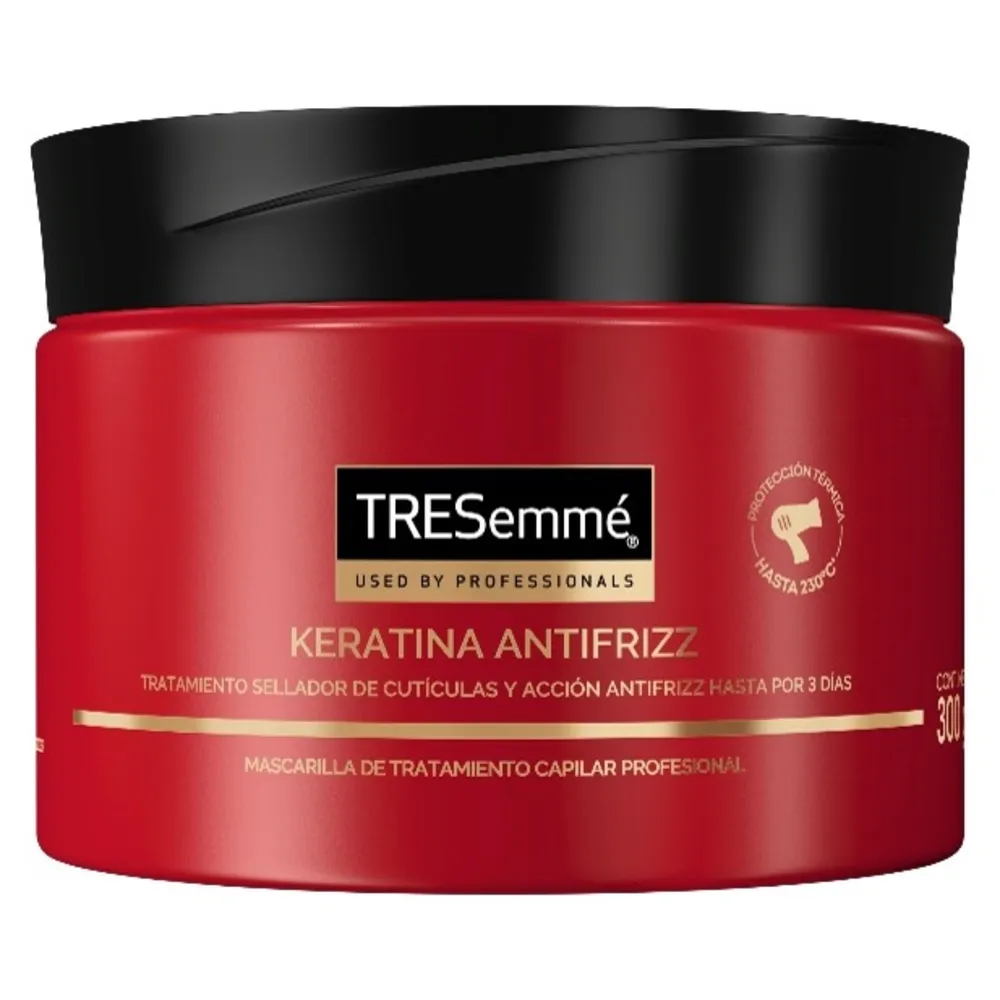 MASCARILLA TRATAMIENTO KERATINA ANTIFRIZZ TRESEMME 300 GRAMOS