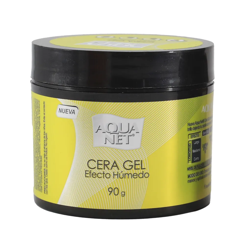 CERA GEL EFECTO HUMEDO AQUA NET 90 GRAMOS