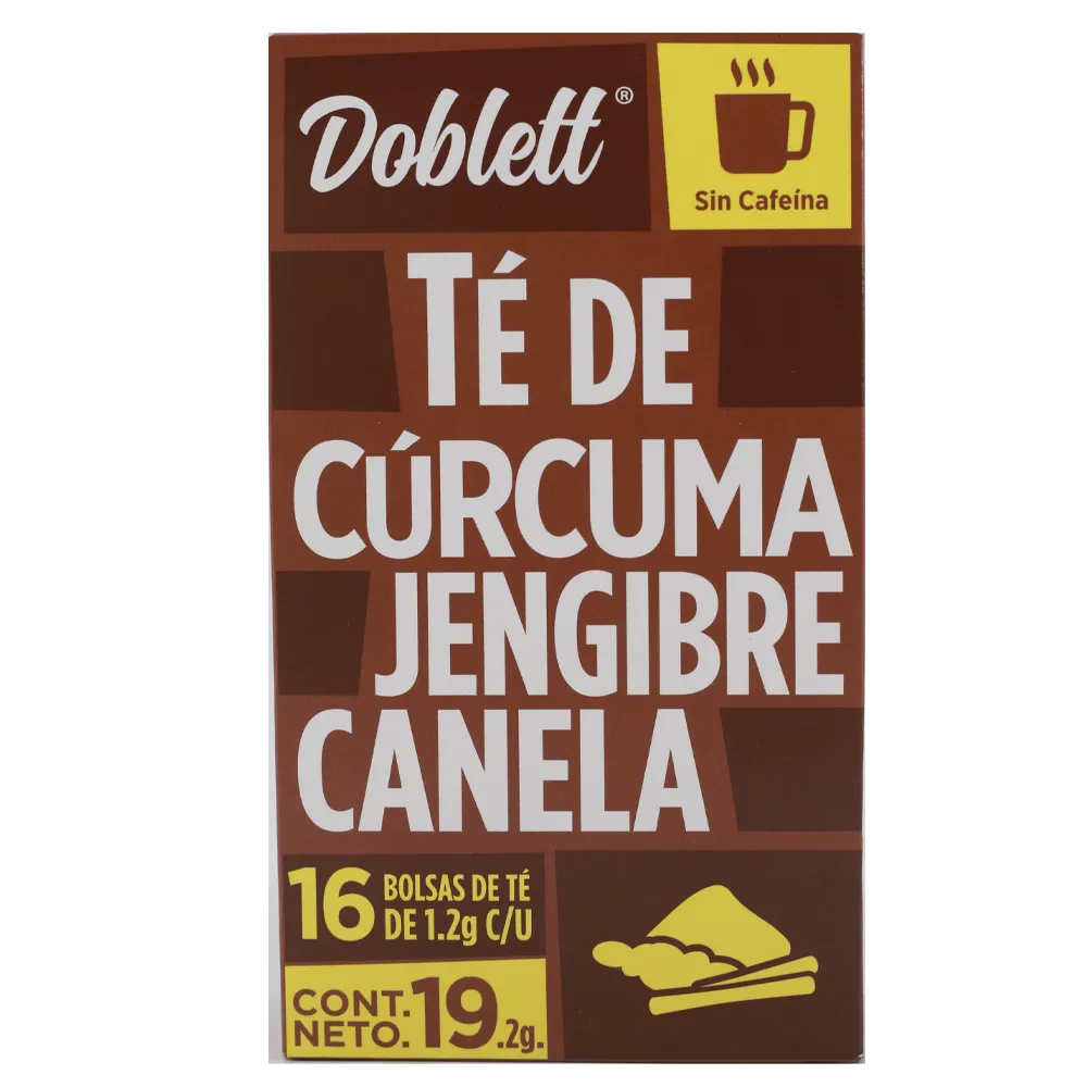 TE CURCUMA JENGIBRE CANELA DOBLETT 16 SOBRES
