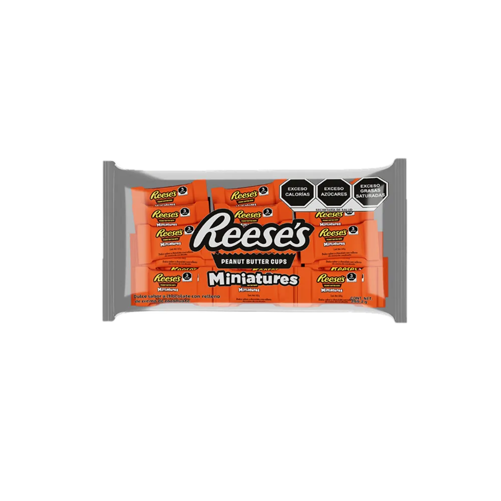 BOLSA DE CHOCOLATES REESES MINIATURA REESE'S 298 GRAMOS