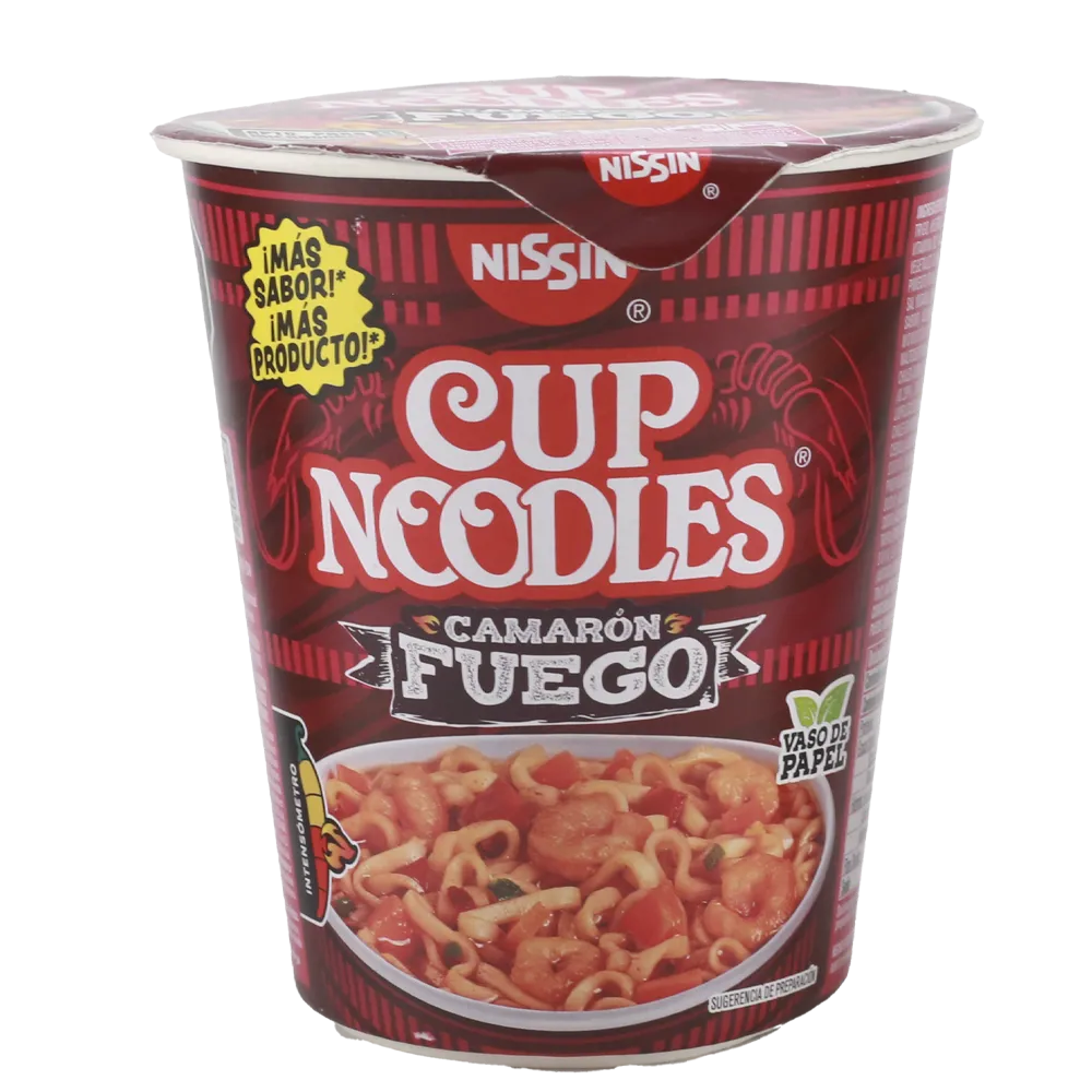 SOPA INSTANTANEA CAMARON FUEGO VASO NISSIN 70 GRAMOS