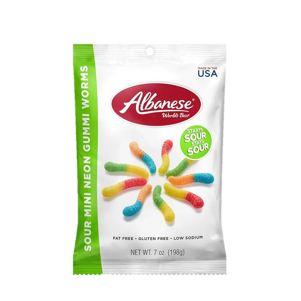 GOMITAS DE GUSANITO MINIS ALBANESE 212 GRAMOS