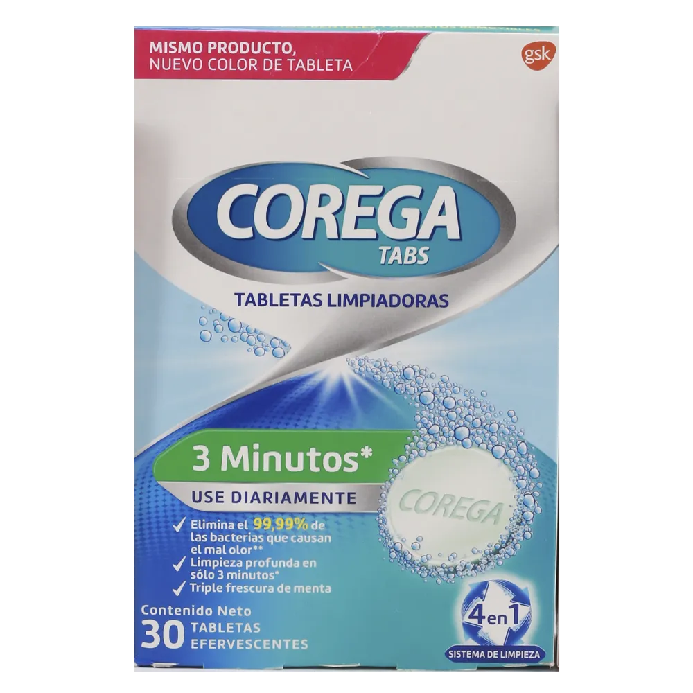 TABLETAS LIMPIADORAS EFERVESCENTES HALEON BELLEZA 30 TABLETA