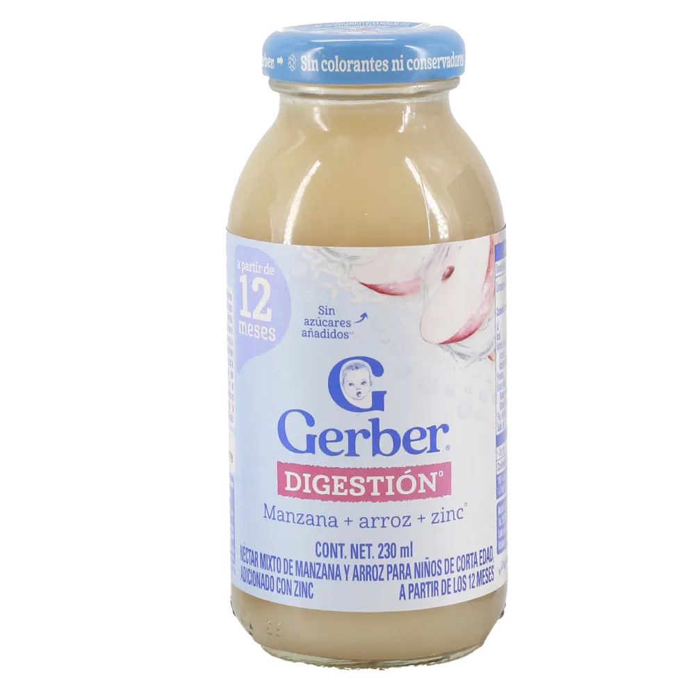 BEBIDA HIDRATANTE MANZANA + ARROZ + ZI GERBER 230 MILILI