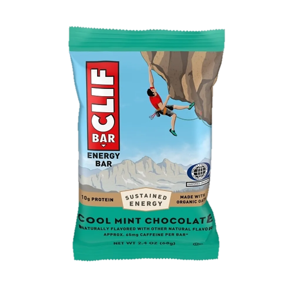 BARRA ENERGETICA CON PROTEINA SABOR MENTA CLIFF 2.4 ONZAS