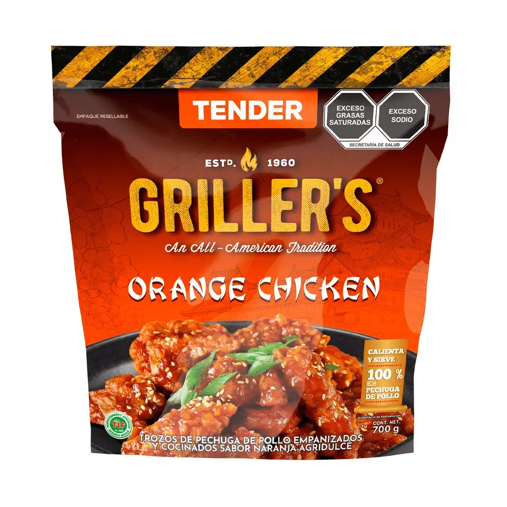 ORANGE CHICKEN TENDER GRILLERS 700 GRAMOS