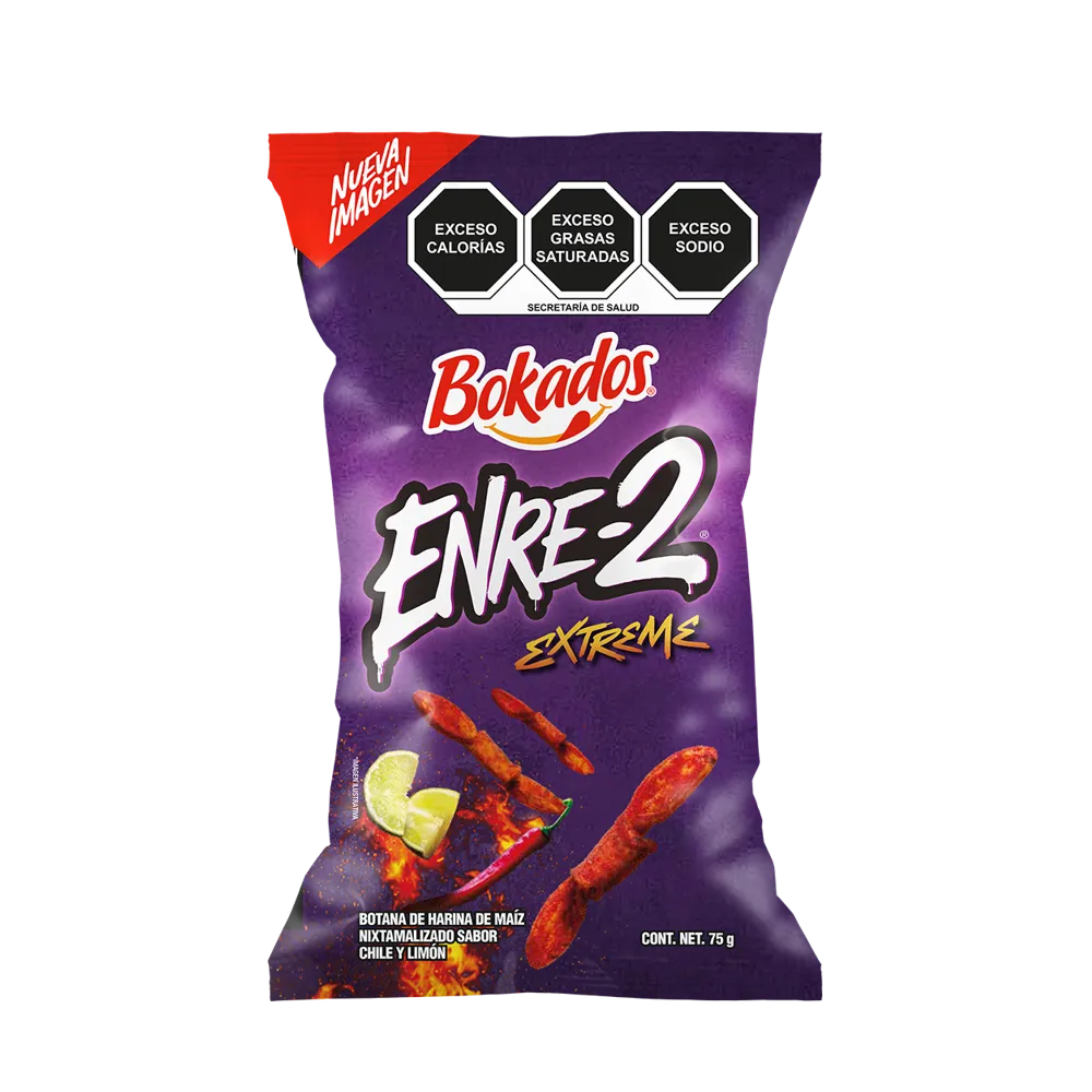 ENRE 2 EXTREME CHILE Y LIMON BOKADOS 250 GRAMOS