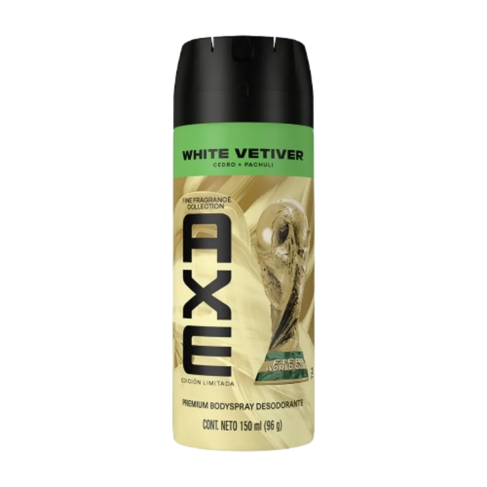 DESODORANTE AEROSOL WHITE VETIVER AXE 150 MILILI