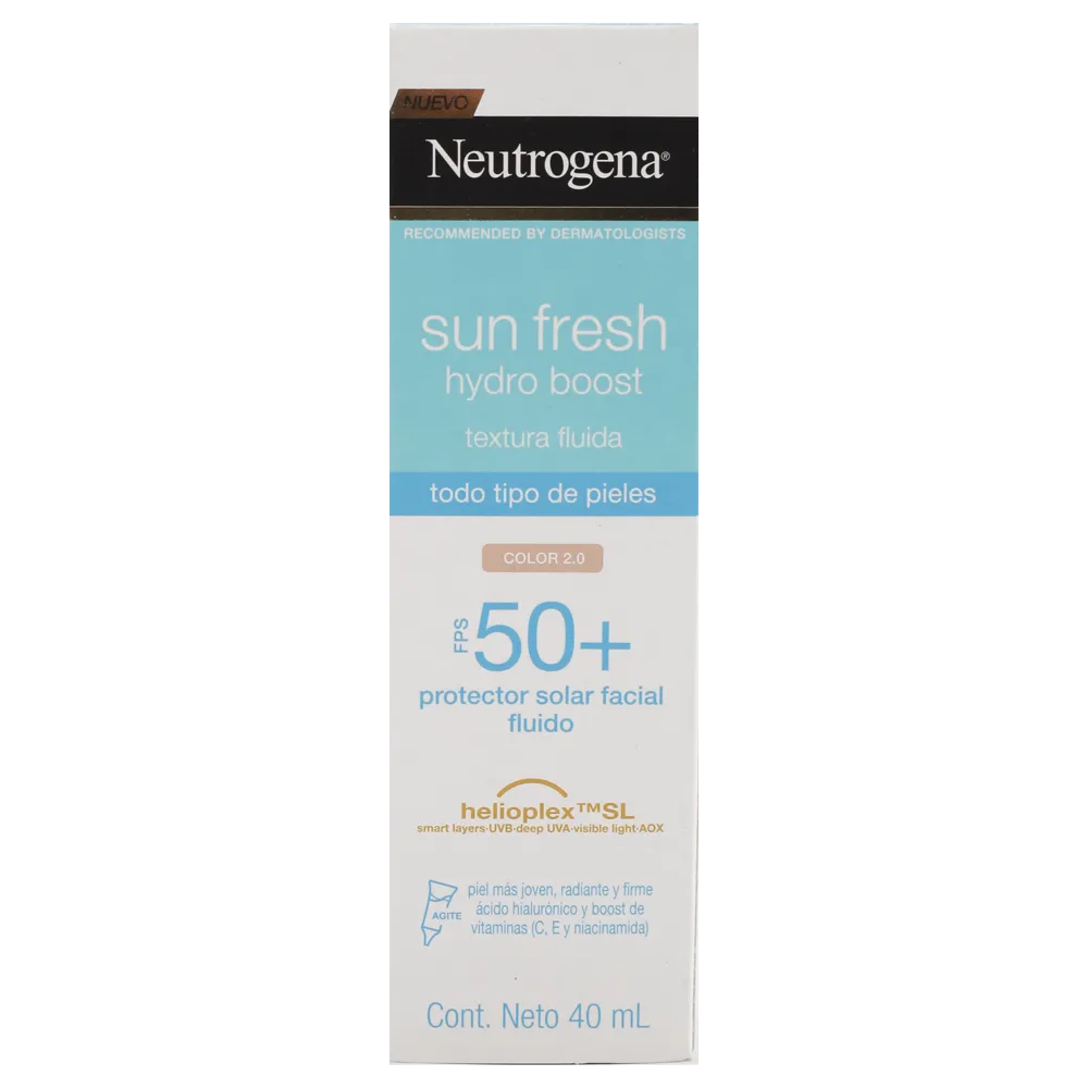 SUN FRESH HYDRO BOOST FPS50 COLOR 2.0 NEUTROGENA 40 MILILIT