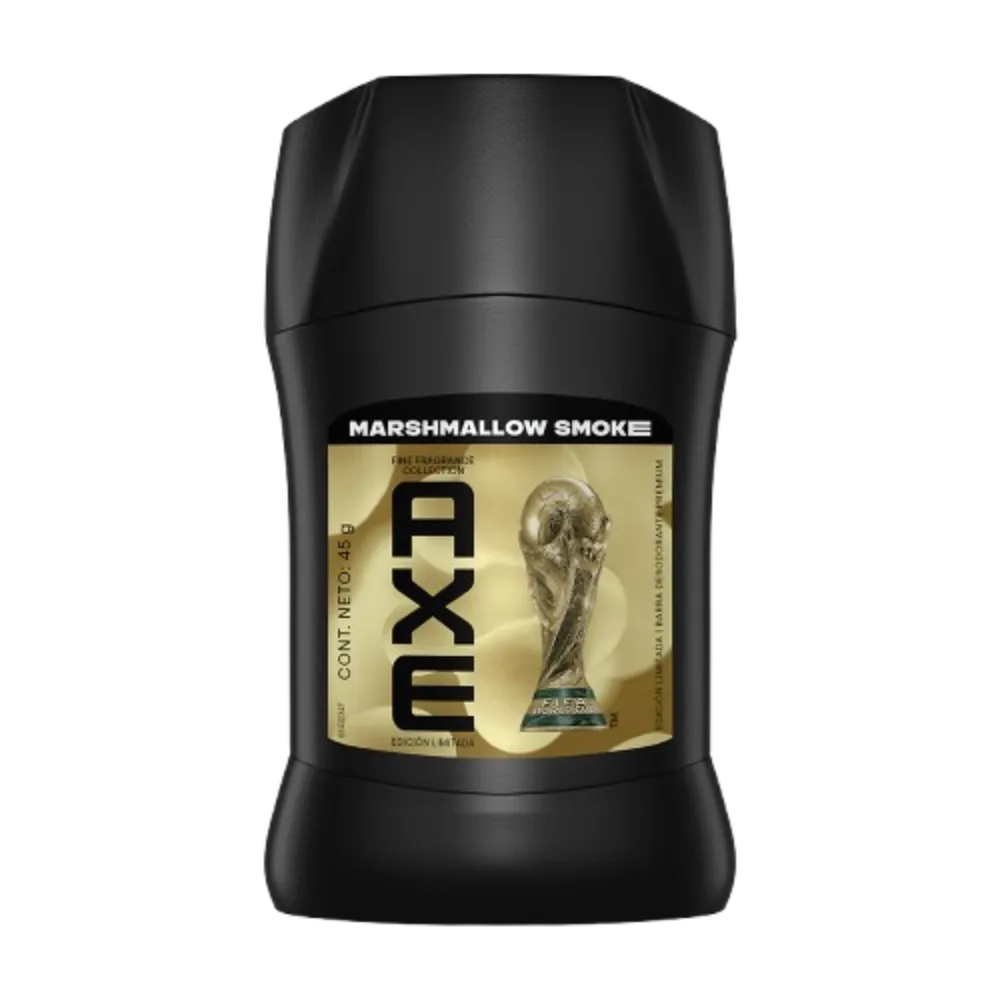 DESODORANTE BARRA MASRHMALLOW SMOKE AXE 45 GRAMOS