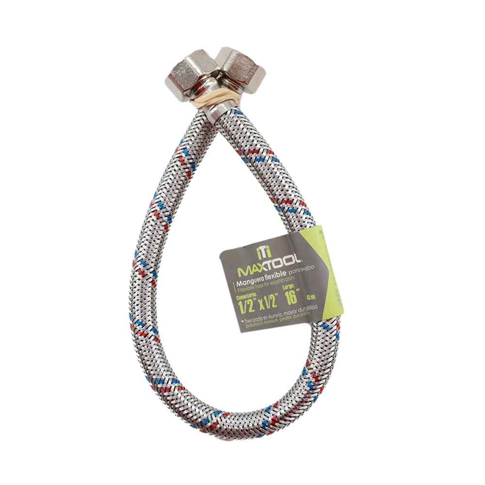 MANGUERA FLEXIBLE DE ALUMINIO PARA AGUA MAXTOOL 1 PIEZA