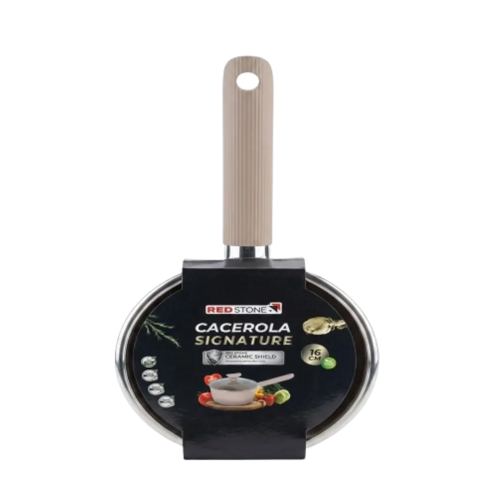 CACEROLA DE ALUMINIO FORJADO 16 CM RED STONE 1 PIEZA