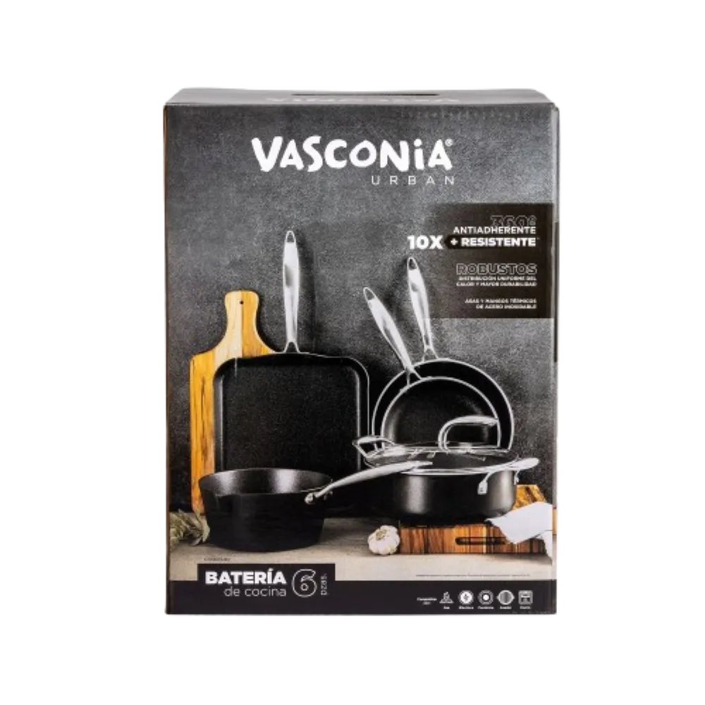 BATERIA URBAN 6 PZAS VASCONIA 1 PIEZA