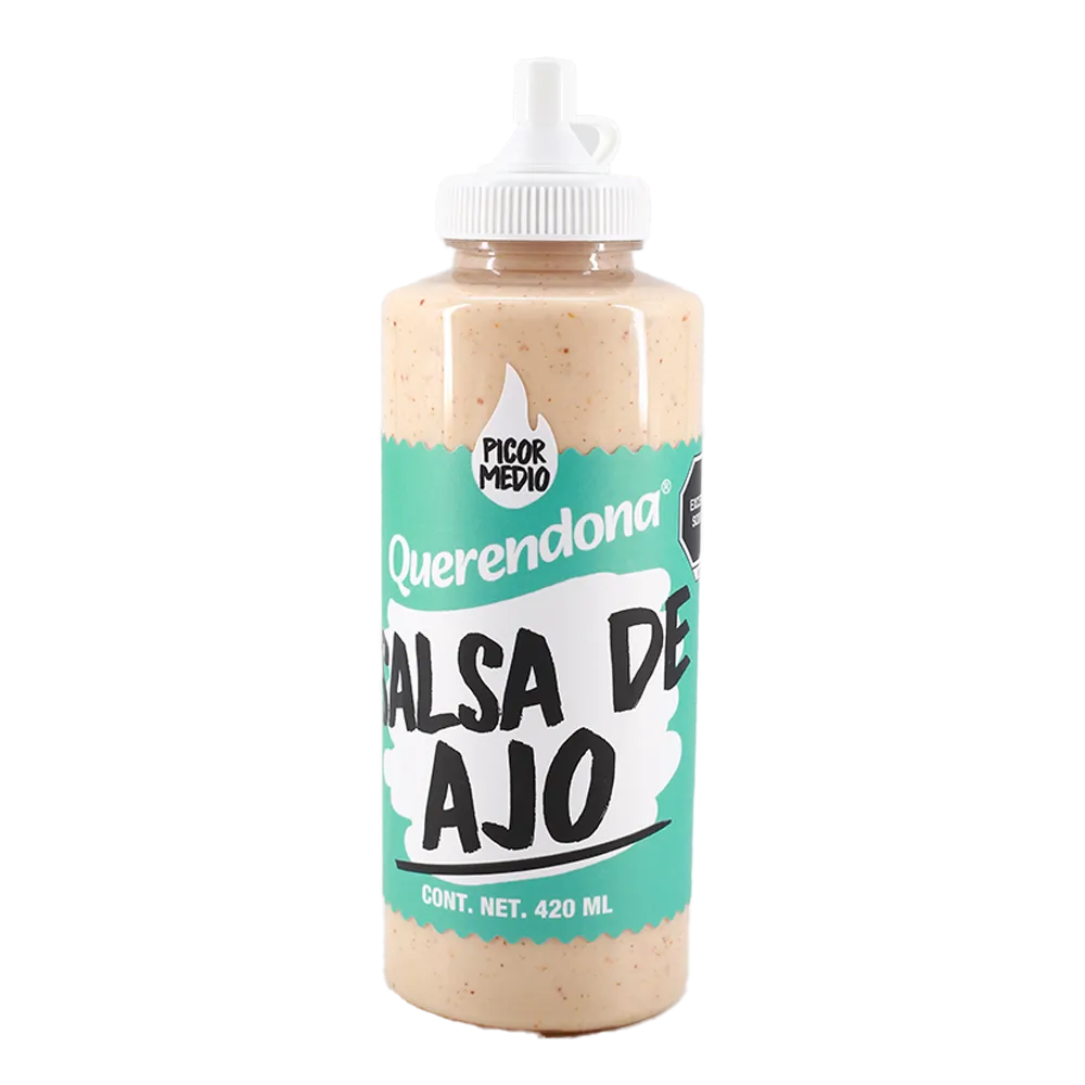 SALSA PARA ALITAS AJO QUERENDONA 420 MILILI