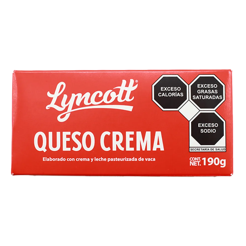 QUESO CREMA LYNCOTT 190 GRAMOS