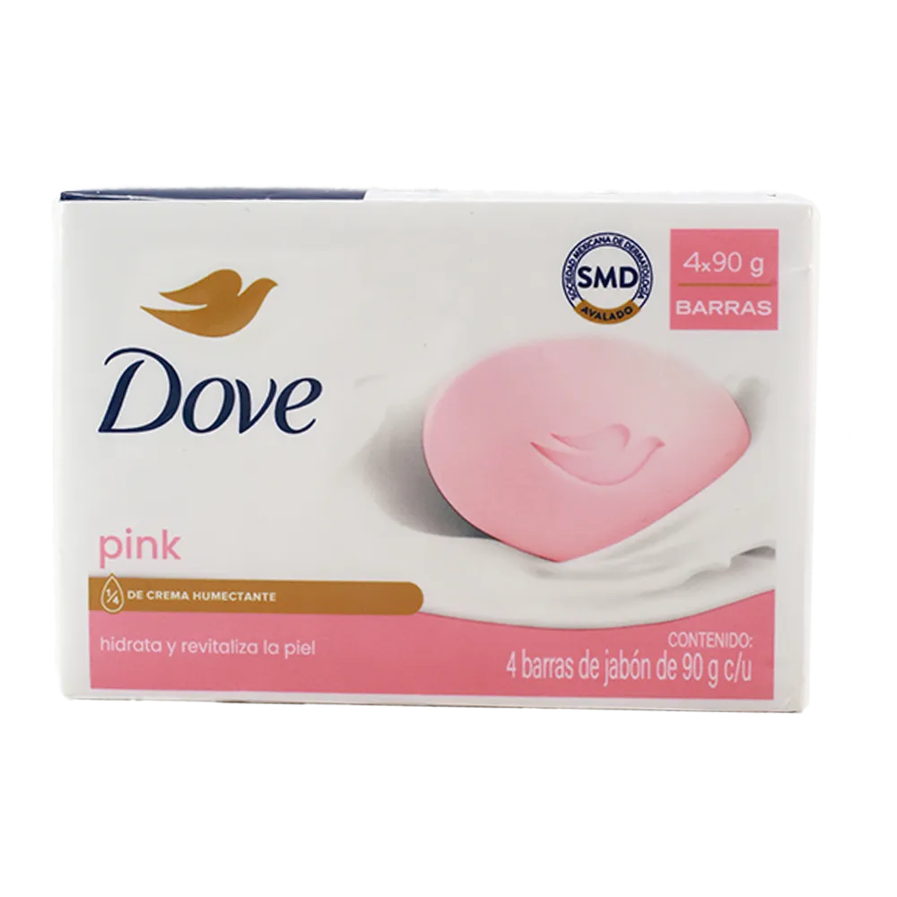 JABON BARRA 4 PACK PINK DOVE 4 PIEZA