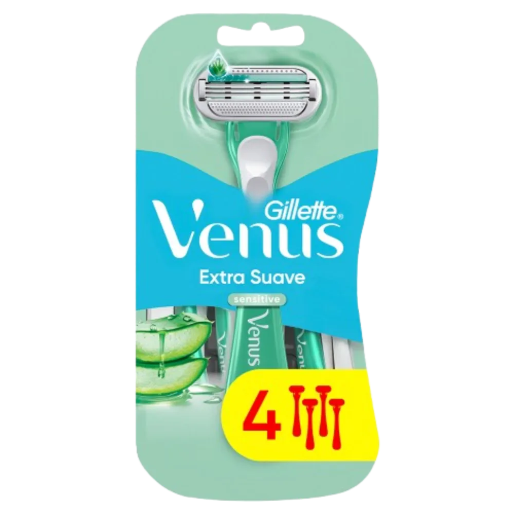 RASTRILLOS DESECHABLES ALOE VERA VENUS SENSITIVE 4 PIEZA