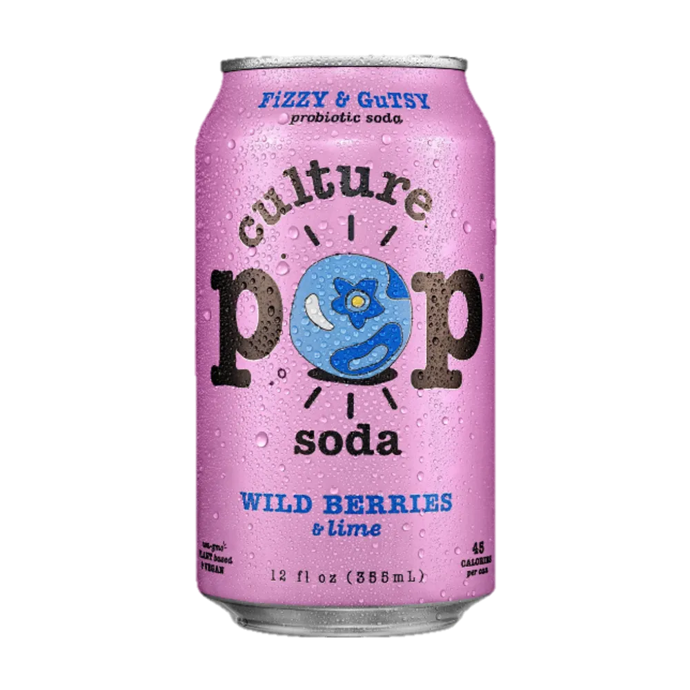 BEBIDA PREBIOTICA BERRIES & LIMON CULTURE POP 12 ONZAS