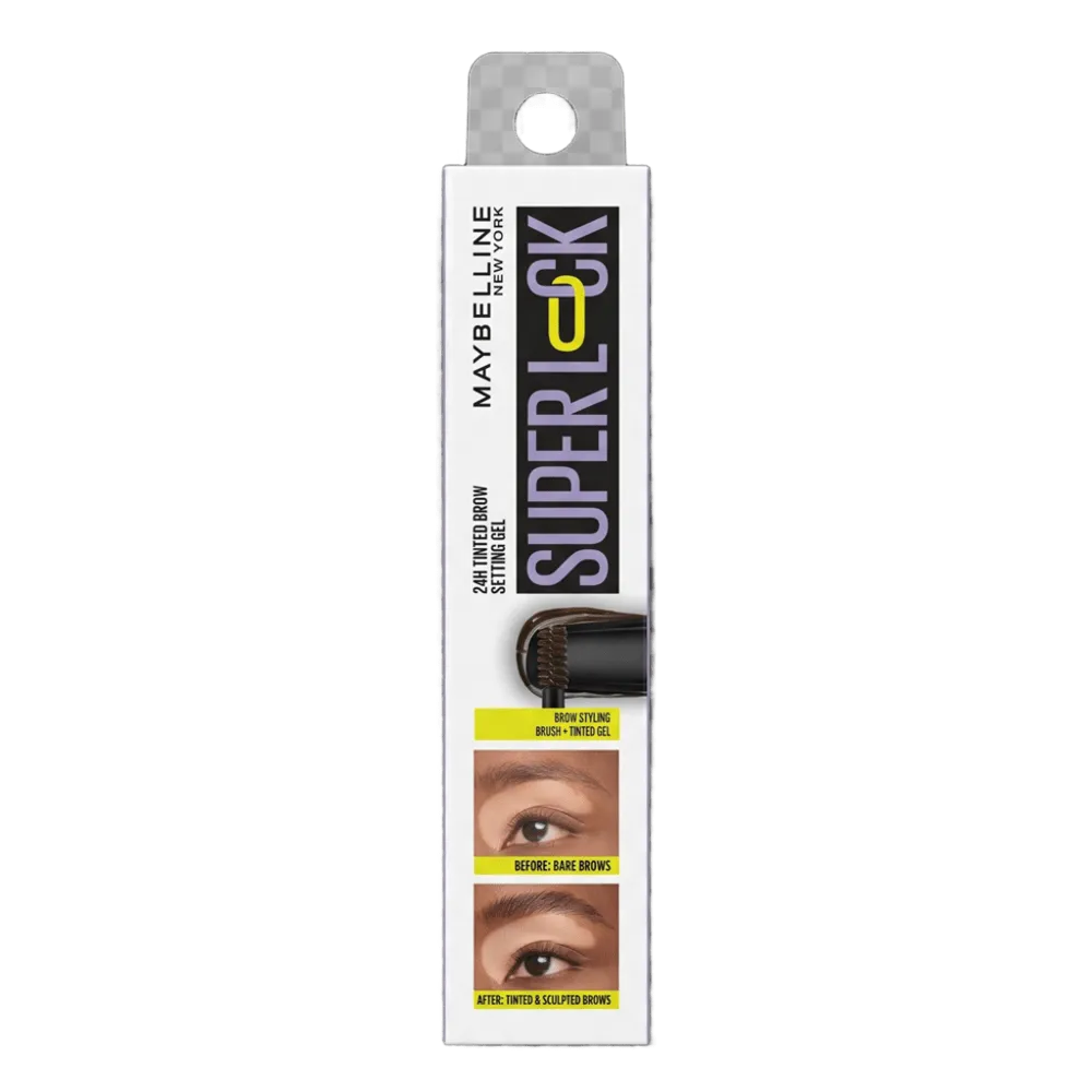 GEL PARA CEJAS SUPER LOCK BLACK MAYBELLINE 1 PIEZA