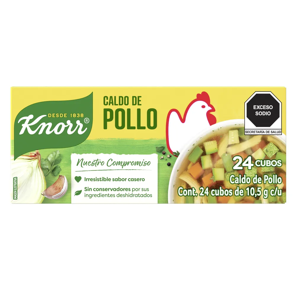 Consomes Caldo De Pollo Knorr 24 Pza