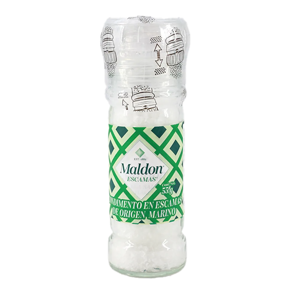 CONDIMENTO DE SAL EN ESCAMAS MOLINILLO MALDON 55 GRAMOS
