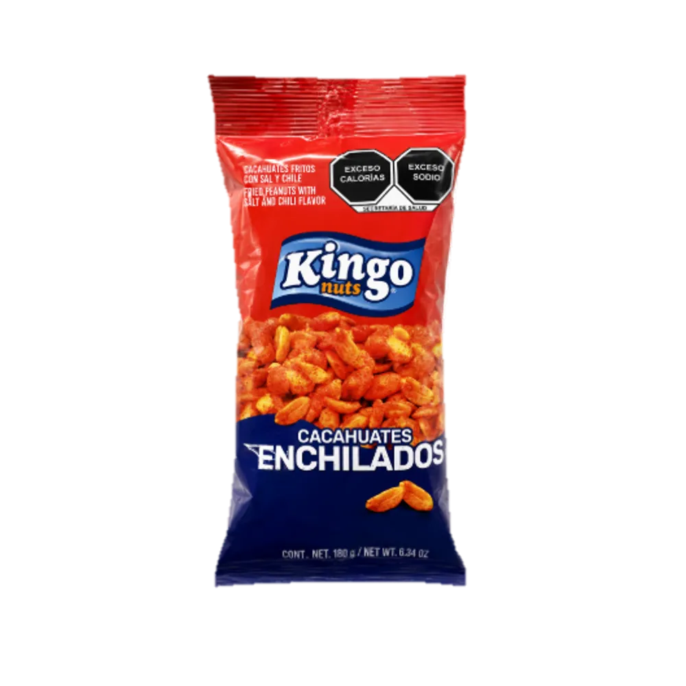 CACAHUATE TOSTADO CHILE KINGO NUTS 180 GRAMOS