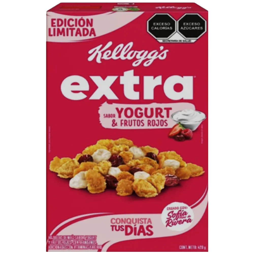 CEREAL EXTRA YOGURT Y FRUTOS ROJOS KELLOGGS 420 GRAMOS
