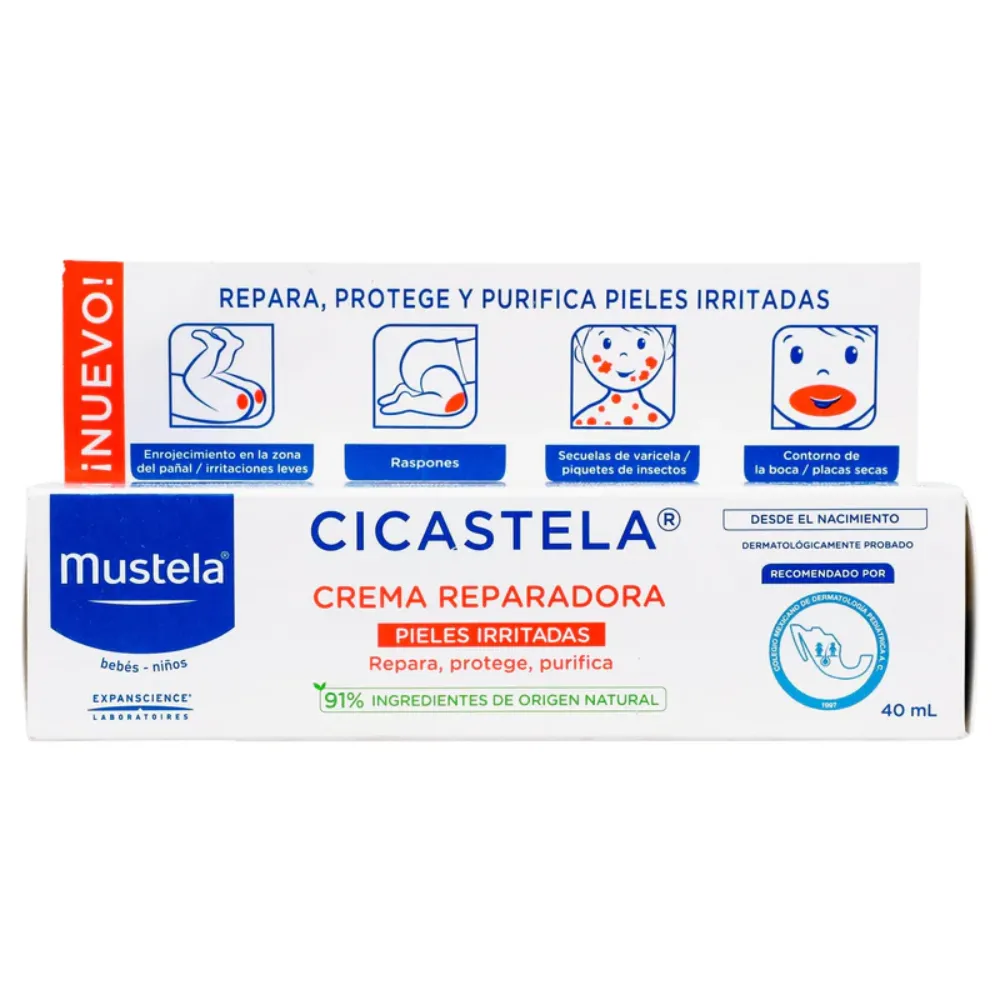 CREMA REPARADORA HIDRATANTE PARA PIEL IRRITADA CICASTELA MUSTELA 40 MILILIT