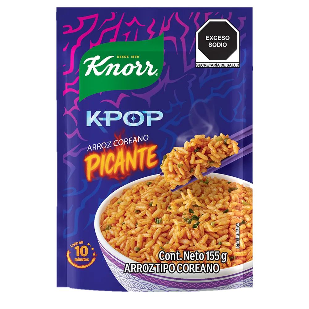 ARROZ COREANO PICANTE KNORR 155 GRAMOS