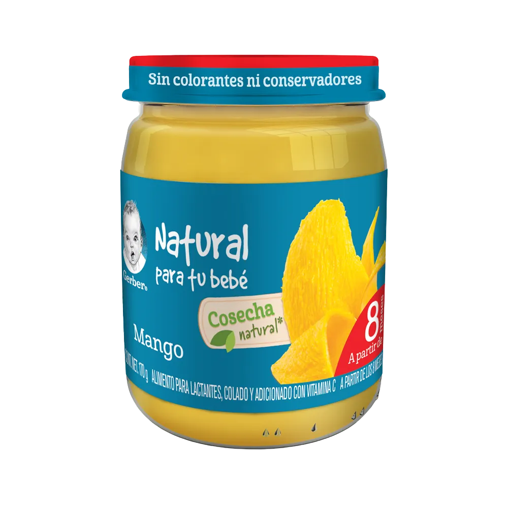 Papilla Gerber Cosecha Natural Etapa 3 Mango 170g