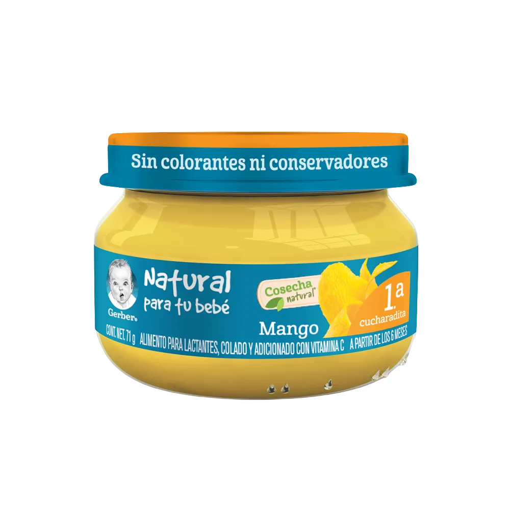 Papilla Gerber Cosecha Natural Etapa 1 Mango   71G